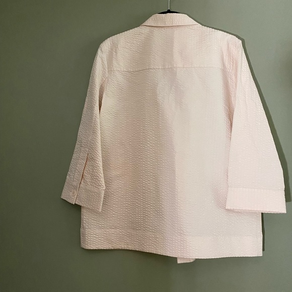 COS Oat Seersucker Chore Coat US Size 8 - Picture 4 of 6